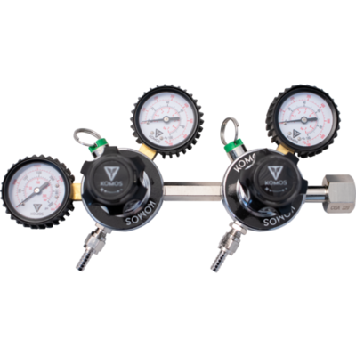 KOMOS Premium Dual Body CO2 Regulator