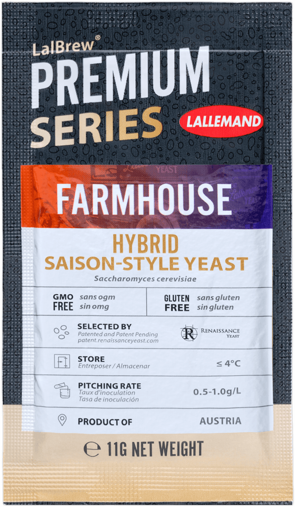 LalBrew Farmhouse Hybrid Saison Dry Yeast, 11g [BEST BEFORE 2023.10]