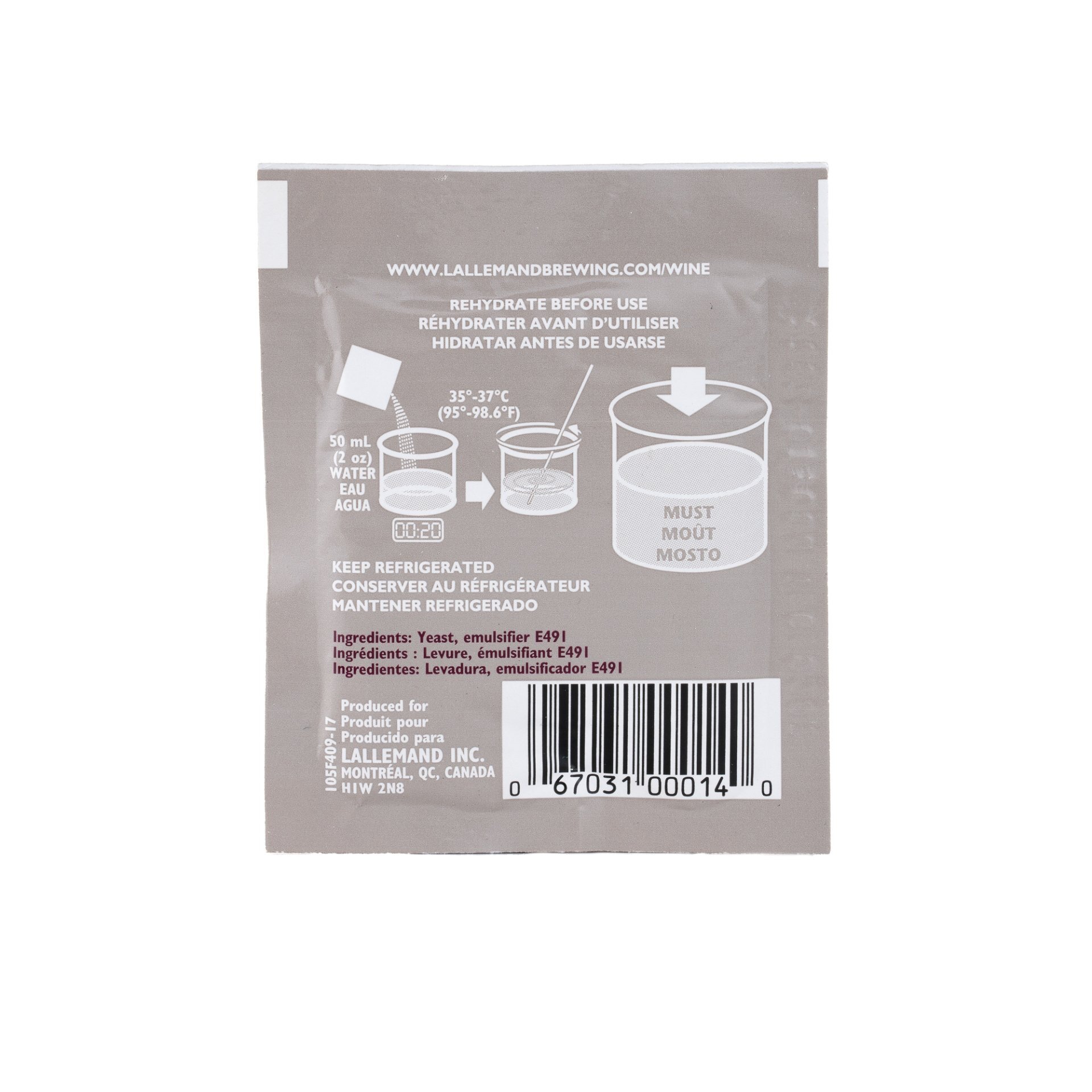 Lalvin K1V-1116 Wine Yeast, 5g [BEST BEFORE 2025.03]