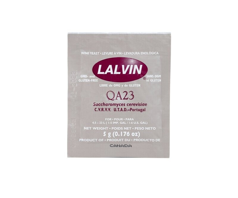 Lalvin QA23 Dry Wine Yeast, 5g