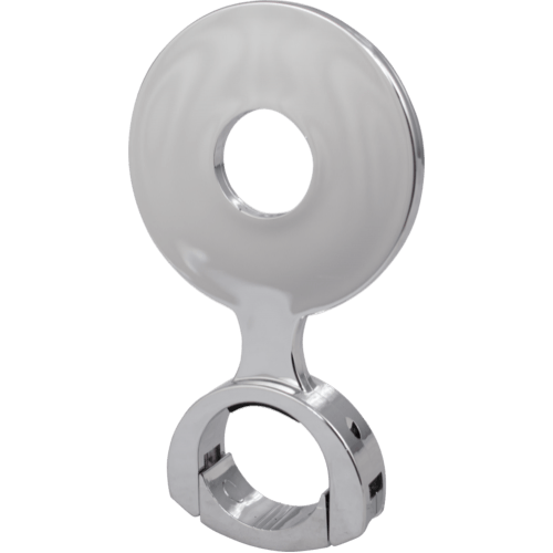 Chrome Plated Plastic Decal Holder - 82 mm