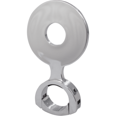 Chrome Plated Plastic Decal Holder - 73 mm