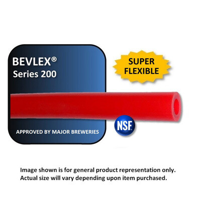 Bevlex PVC Tubing (Red) - 5/16" ID, double-wall