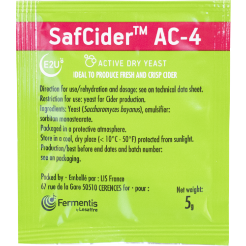 SafCider AC-4 Dry Yeast