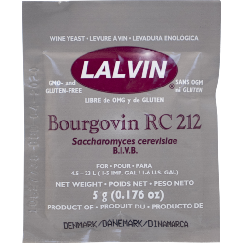 Lalvin Bourgovin RC 212 Dry Wine Yeast