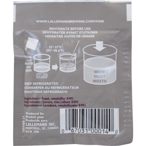 Lalvin Bourgovin RC 212 Dry Wine Yeast, 5g [BEST BEFORE 2025.02]