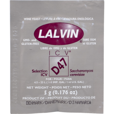 Lalvin D47 Dry Wine Yeast