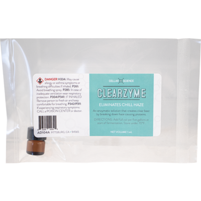 CellarScience Clearzyme - Beer Clarifier - 1 mL