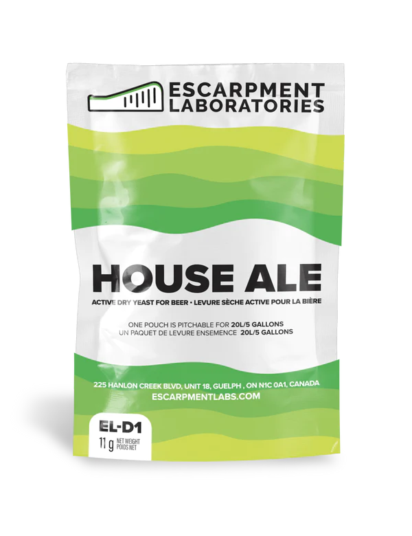 Escarpment Labs - House Ale Dry Yeast, 11g Escarpment Labs - House Ale Dry Yeast, 11g