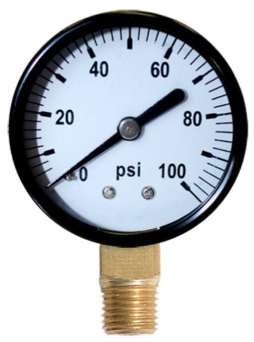 Replacement CO2 Regulator Gauge, 0-100psi