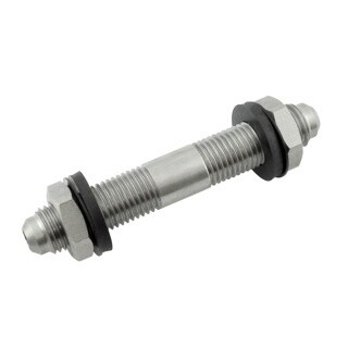 Bulkhead Adapter, 1/4" MFL x 1/4" MFL - 3" Long (304 S/S)