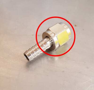 Flare Swivel Nut 1/4" FFL - SS  **NUT ONLY**