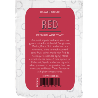 CellarScience RED Dry Wine Yeast