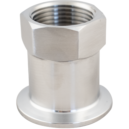 Stainless - 1.5" T.C. x 1" FPT