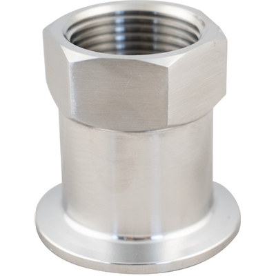 Stainless - 1.5" T.C. x 1" FPT