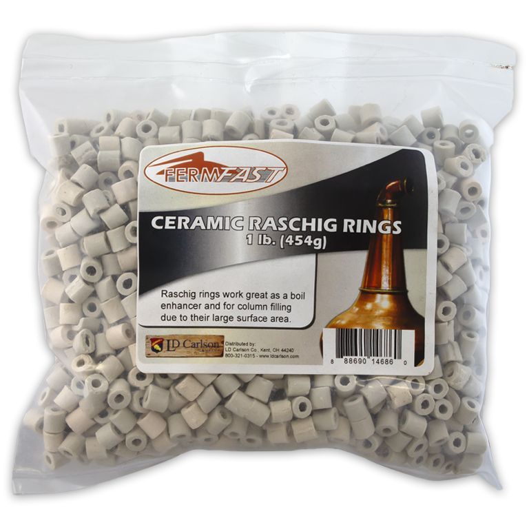 FermFast Ceramic Raschig Rings, 1lb