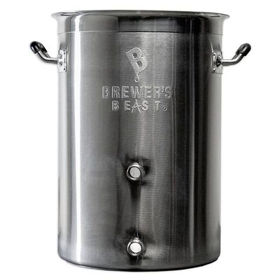 8 Gallon Brewer's BeAst Brewing Kettle w/ 2 Ports
