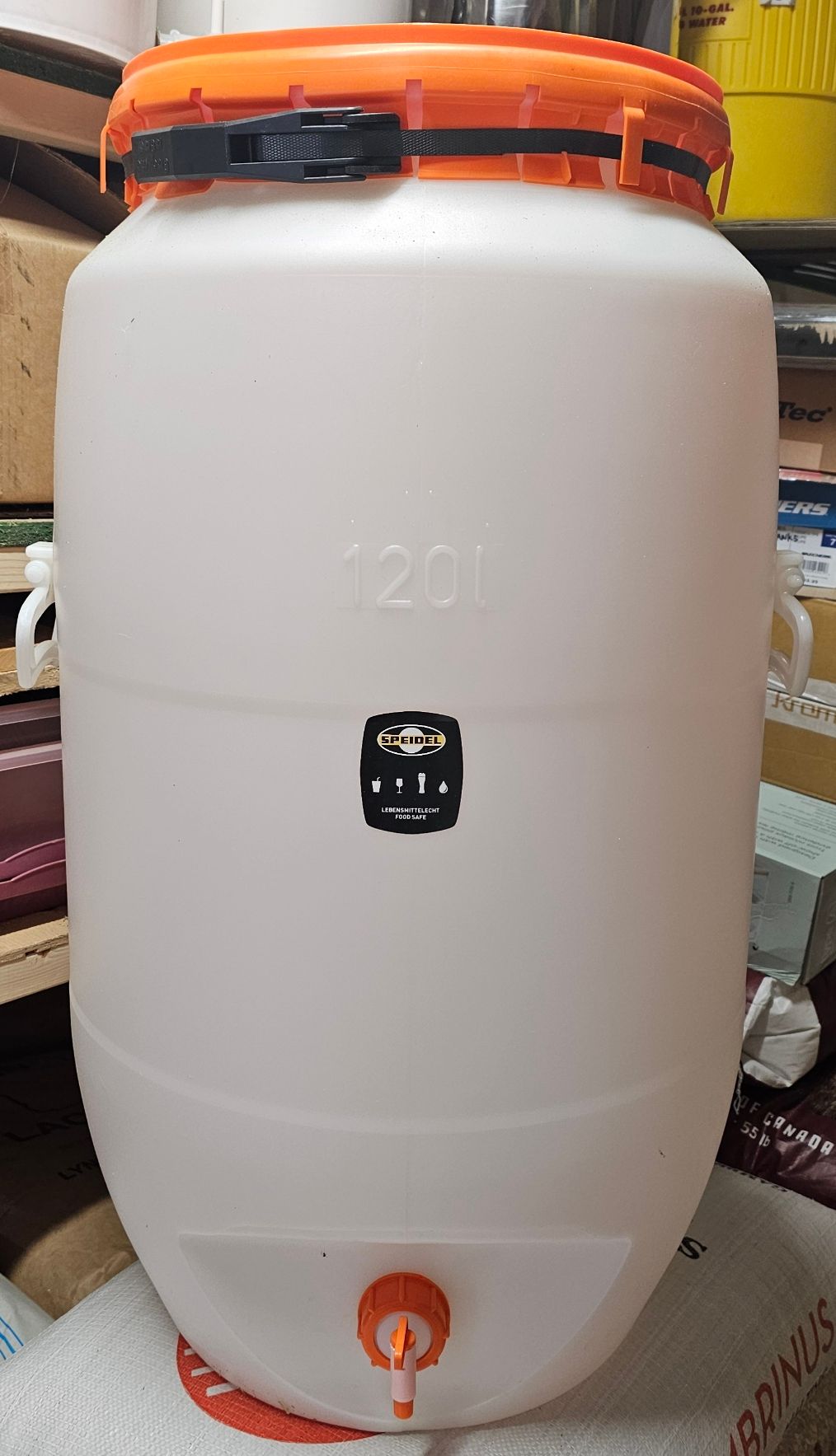 Speidel Plastic Fermentor | Round HDPE Storage Tank | 120L | 31.7 gal | USED