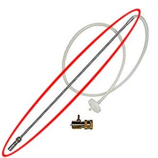 Stainless Oxygen Wand With .5 Micron Diffusion Stone x 16″ long tubing fits 3/16″ id hose