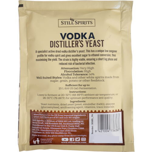 Still Spirits Vodka Distiller's Yeast+, 72g [BEST BEFORE 2026.01]