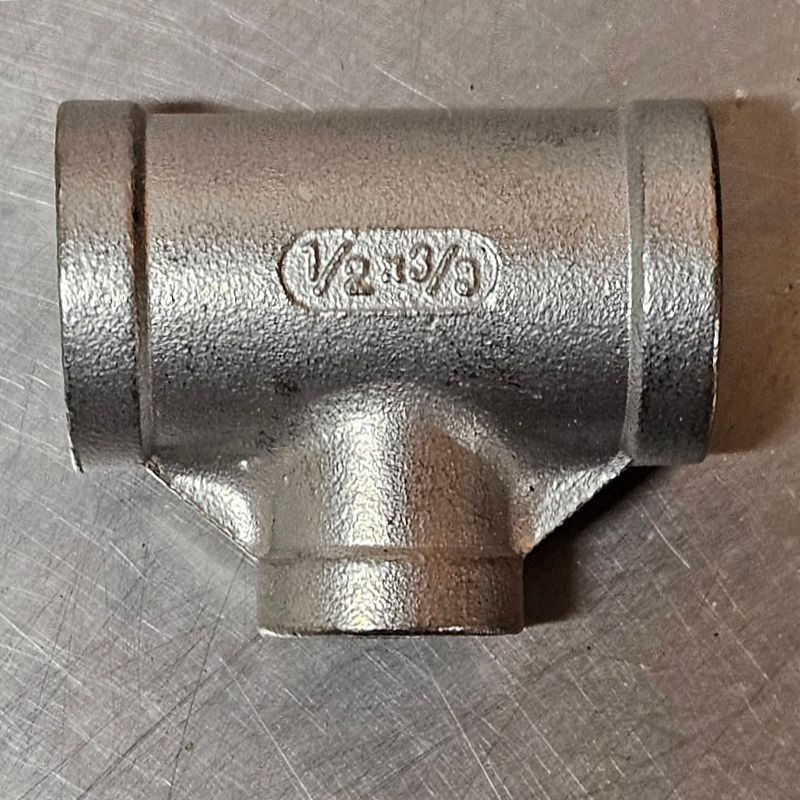 Tee 1/2" x 3/8" FPT - SS