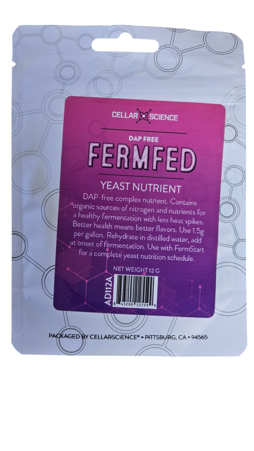 CellarScience FermFed DAP Free | Yeast Nutrient, 12g