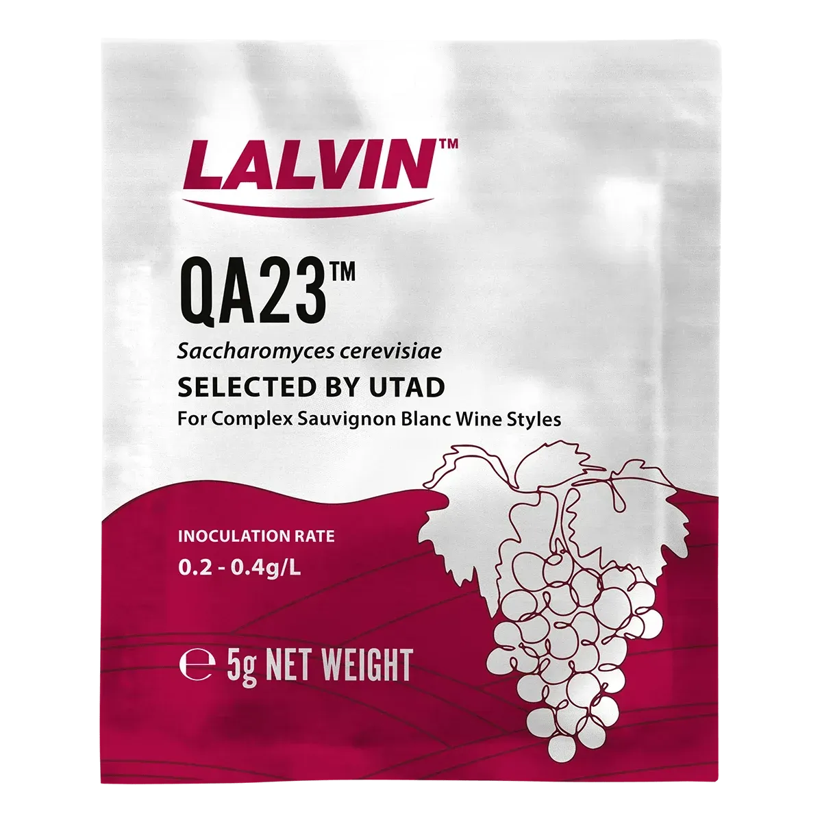 Lalvin QA23 Dry Wine Yeast, 5g