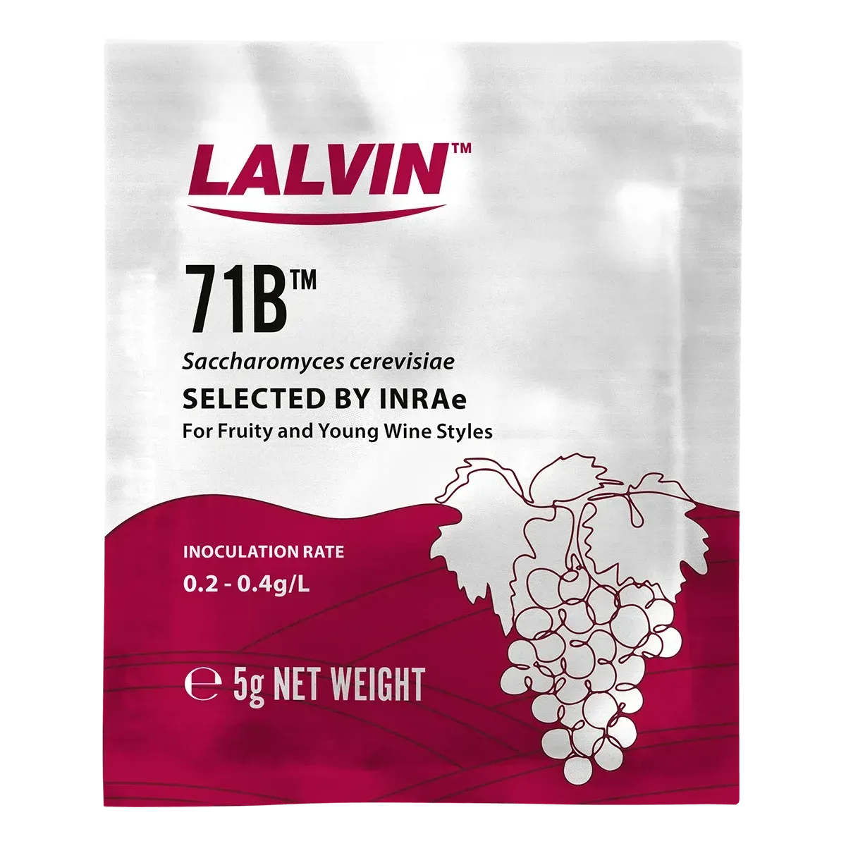 Lalvin 71b-1122 Dry Wine Yeast, 5g
