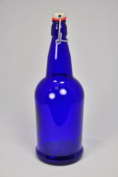 Beer Bottle | Cobalt Glass Bottles | Swing-Top | 1L Beer Bottle | Cobalt Glass Bottles | Swing-Top | 1L