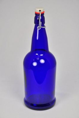 Beer Bottle | Cobalt Glass Bottles | Swing-Top | 1L Beer Bottle | Cobalt Glass Bottles | Swing-Top | 1L