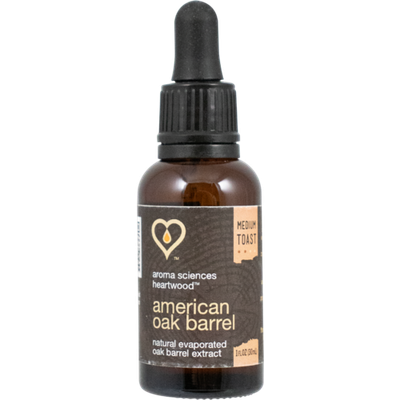 Aroma Sciences | American Oak Barrel Liquid Extract | Medium Toast | Natural Evaporated Oak Extract | 1 oz | 30mL Aroma Sciences | American Oak Barrel Liquid Extract | Medium Toast | Natural Evaporated Oak Extract | 1 oz | 30mL