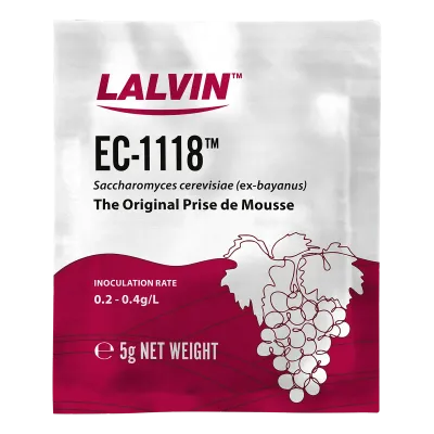 Lalvin EC1118 Dry Wine Yeast, 5g