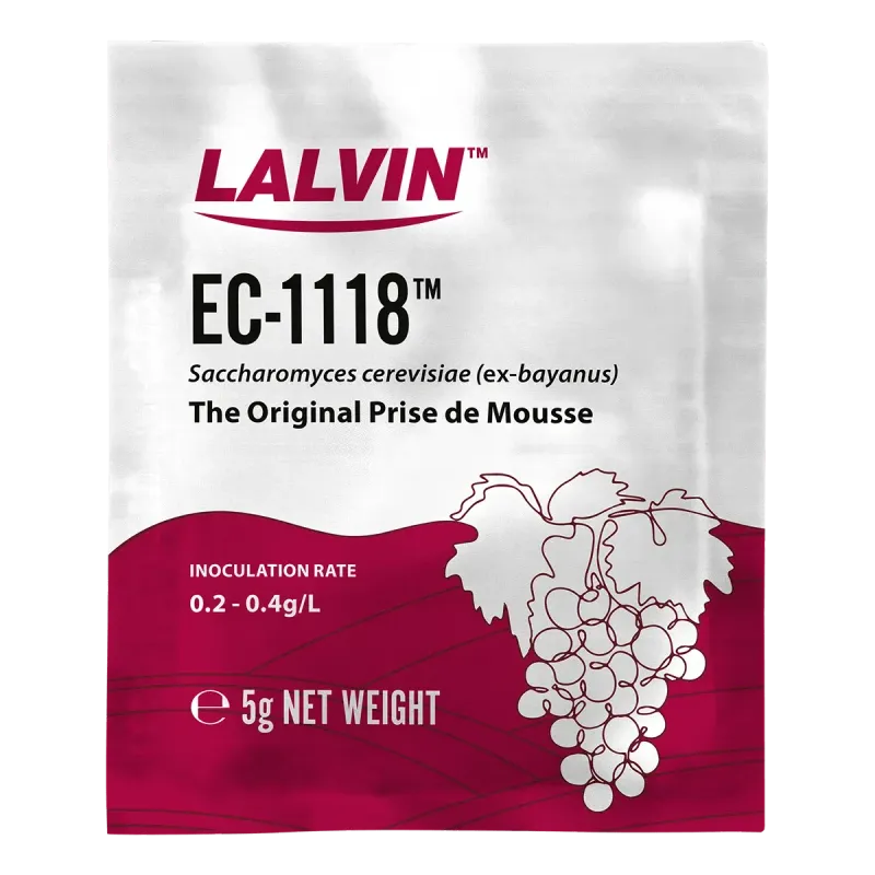 Lalvin EC1118 Dry Wine Yeast, 5g Lalvin EC1118 Dry Wine Yeast, 5g