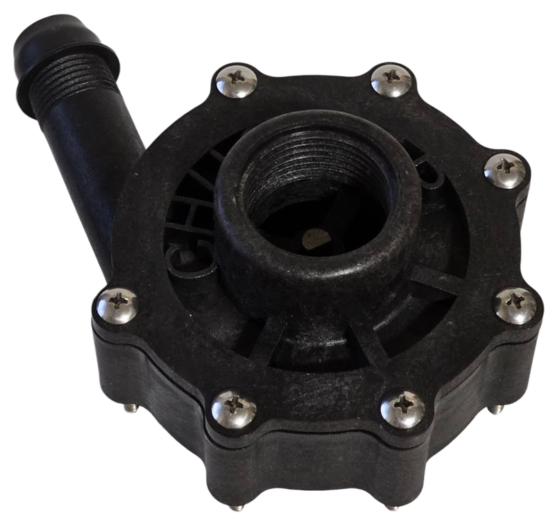 CHUGGER MAX Polysulfone Pump Replacement Head. Center Inlet 1 CHUGGER MAX Polysulfone Pump Replacement Head. Center Inlet 1" FPT x 1/2" MPT Outlet