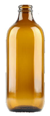 Beer Bottle | Amber Glass Bottles | Super Stubby | 500mL 16.9 oz (USED)