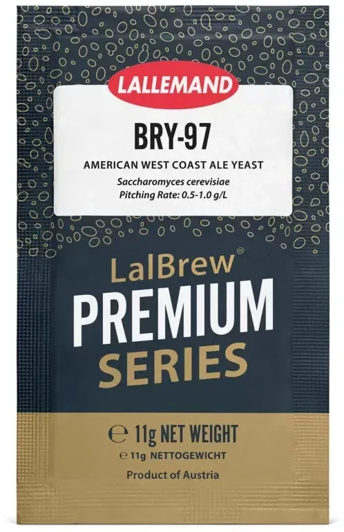 LalBrew BRY-97 American West Coast Ale Dry Yeast, 11g