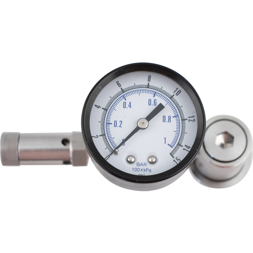 Ball Lock QD With Pressure Gauge and Adjustable PRV