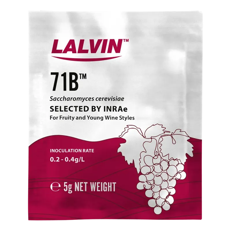 Lalvin 71b-1122 Dry Wine Yeast, 5g Lalvin 71b-1122 Dry Wine Yeast, 5g