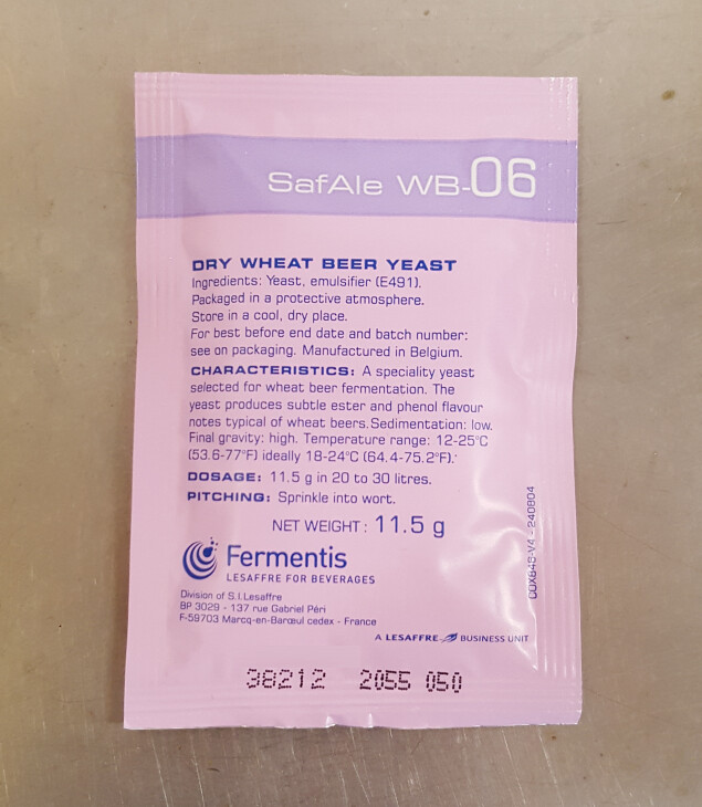 SafAle WB-06 Weizen Dry Yeast, 11.5g SafAle WB-06 Weizen Dry Yeast, 11.5g