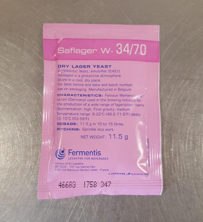 SafLager W34/70 Lager Dry Yeast, 11.5g