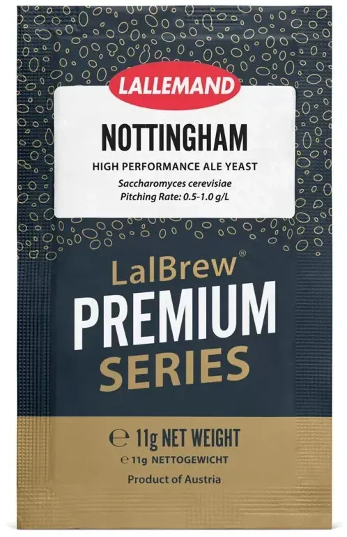 LalBrew Nottingham High Performance Dry Yeast, 11g LalBrew Nottingham High Performance Dry Yeast, 11g