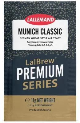 LalBrew Munich Classic German Wheat Style Dry Yeast, 11g LalBrew Munich Classic German Wheat Style Dry Yeast, 11g