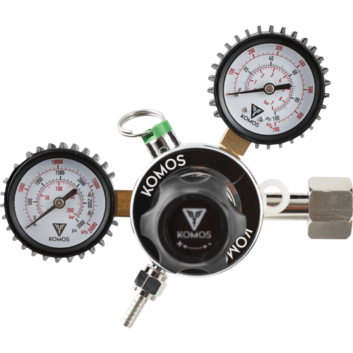 KOMOS Premium Dual Gauge CO2 Regulator KOMOS Premium Dual Gauge CO2 Regulator