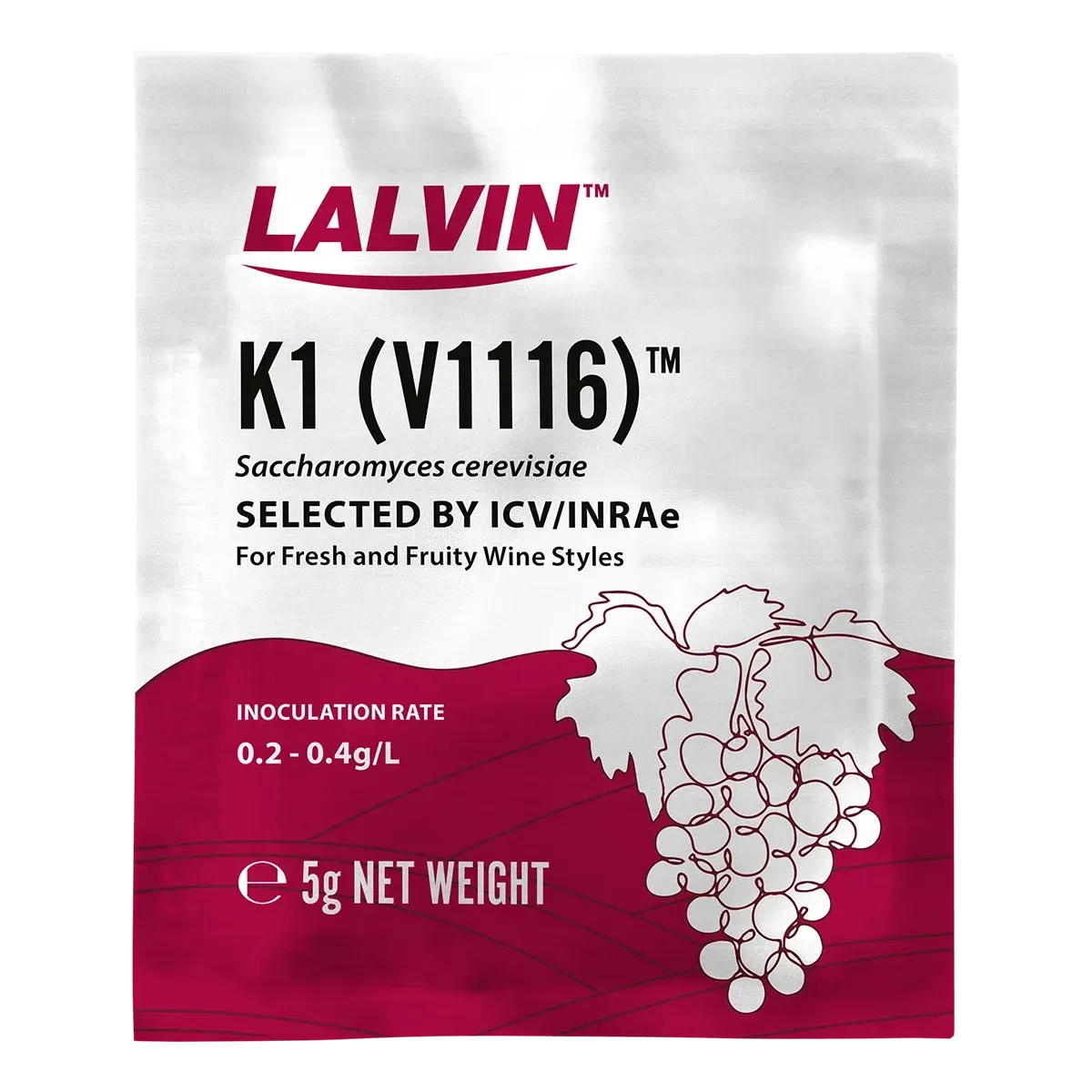 Lalvin K1V-1116 Wine Yeast, 5g