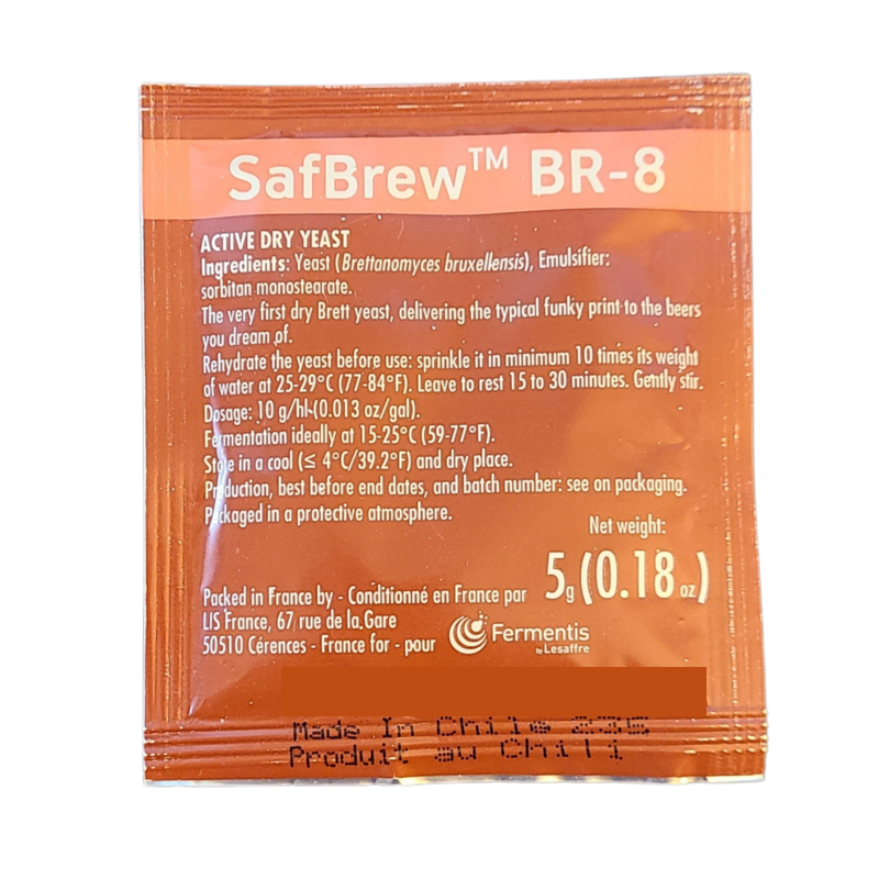 SafBrew BR-8 Dry Yeast, 5g SafBrew BR-8 Dry Yeast, 5g
