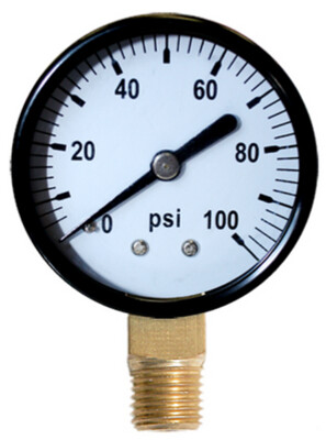 Replacement CO2 Regulator Gauge, 0-100psi Replacement CO2 Regulator Gauge, 0-100psi