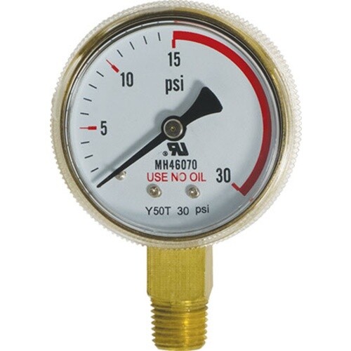 Replacement Low Pressure Regulator Gauge, 0-30psi