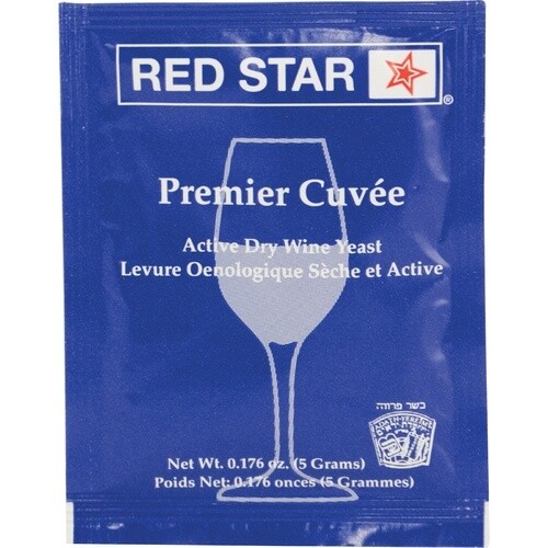 Red Star Premier Cuvée Dry Wine Yeast, 5g