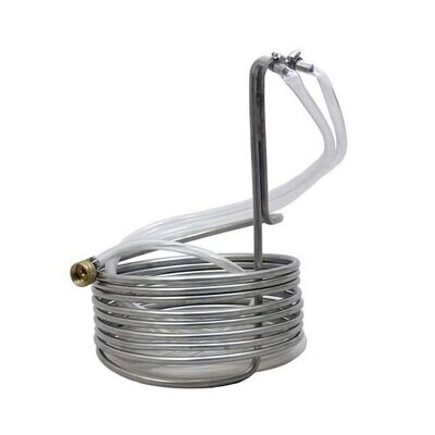 Stainless Steel Wort Chiller With Garden Hose Fittings Stainless Steel Wort Chiller With Garden Hose Fittings
