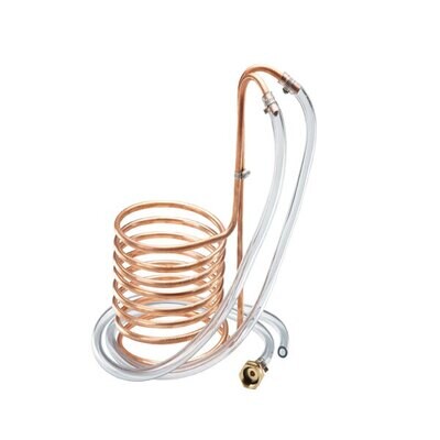 Copper Wort Chiller With Garden Hose Fittings Copper Wort Chiller With Garden Hose Fittings